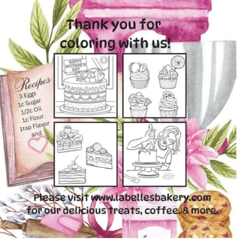 LaBelle's Bakery Coloring Book