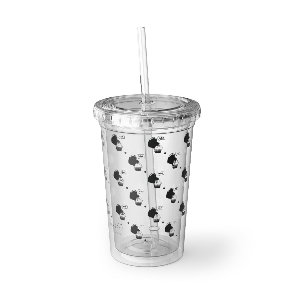 Multi Logo Acrylic Tumbler | Clear Reusable Straw Cup